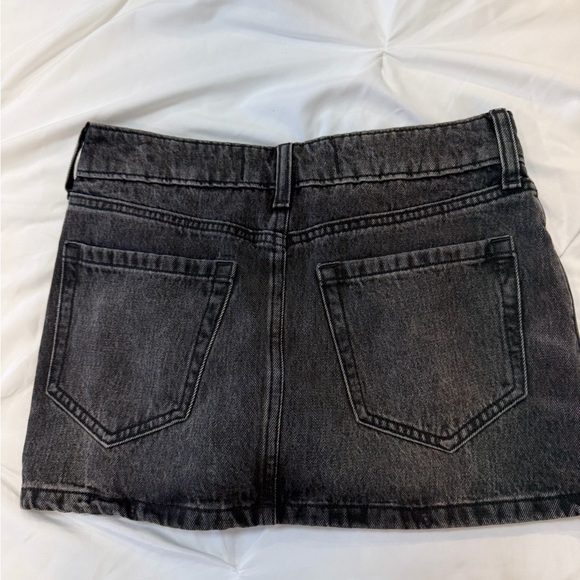 Hollister Charcoal Denim Skirt - Picture 2 of 3